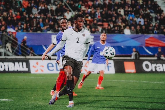 {"titleEn":"France U21 v Austria U21 - UEFA Euro Under-21 2025 Championship Qualifying - Group H","description":"Samson BAIDOO of Austria during the UEFA Euro Under-21 2025 Championship Qualifying - Group H match between France and Austria on October 15, 2024 at Stade Marcel Picot in Nancy, France. (Photo by Daniel Derajinski/Icon Sport)   - Photo by Icon Sport","tags":null,"focusX":0.0,"focusY":0.0}