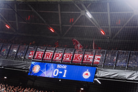 {"titleEn":"UEFA Champions League : Feyenoord - FC Salzburg","description":"ROTTERDAM, NETHERLANDS - NOVEMBER 6:  Fans of FC Salzburg during the UEFA Champions League league phase match Feyenoord vs FC Salzburg on November 6, 2024 in Rotterdam, Netherlands. \rPhoto by Fabian Weirather - FC Red Bull Salzburg","tags":null,"focusX":0.0,"focusY":0.0}